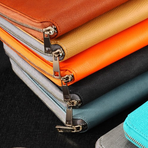 A5 25K creative trends zipper leather travel journal agenda