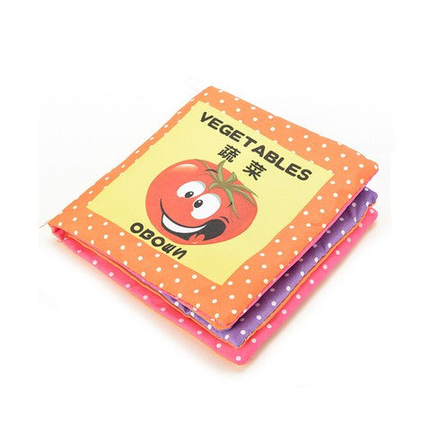 Baby Toys Soft Squeaky Cloth Book