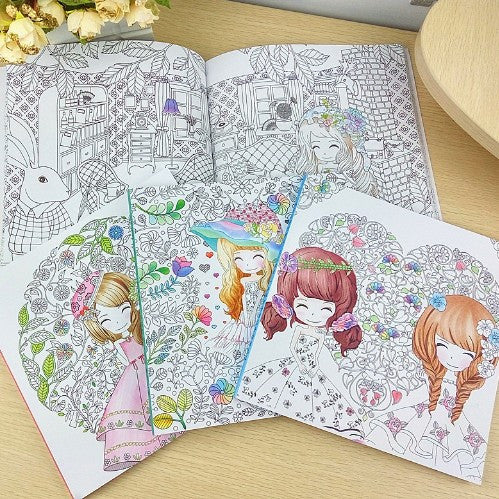 Beautiful Girl Coloring Book