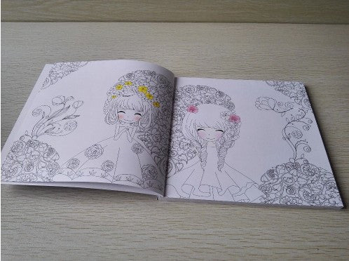 Beautiful Girl Coloring Book